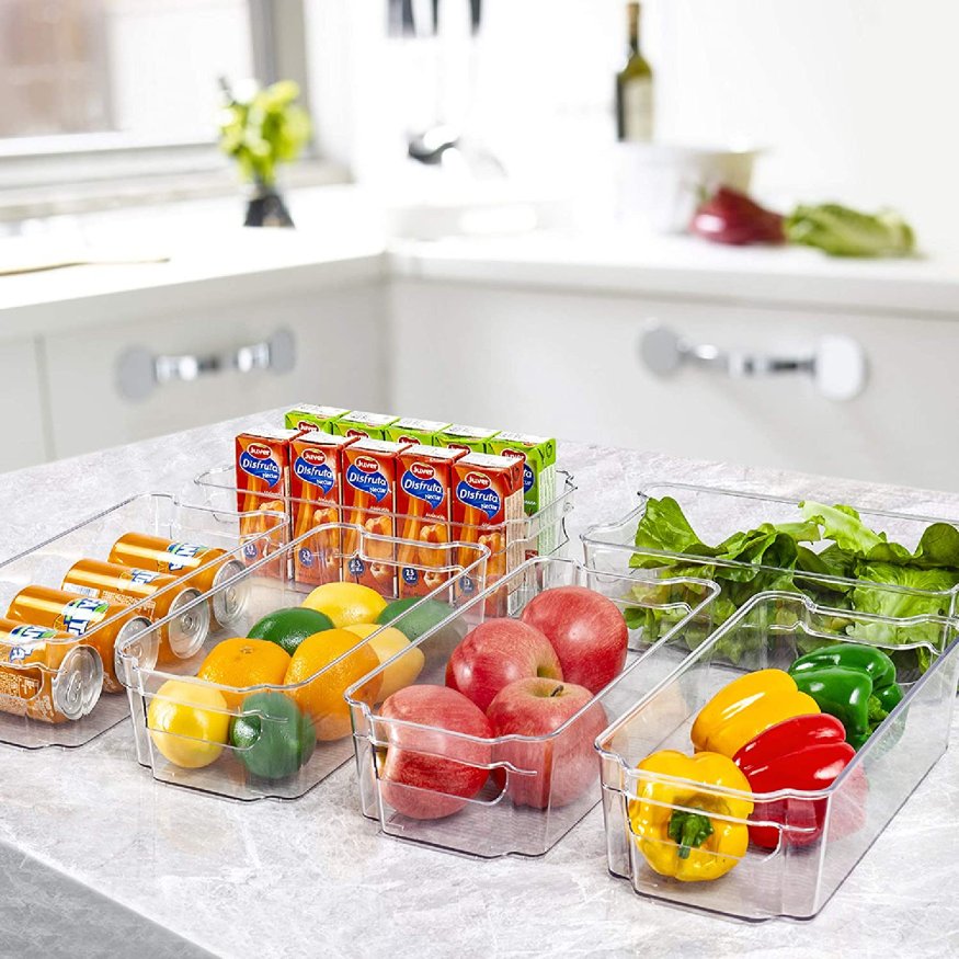 HOOJO Refrigerator Organizer Bins - 8pcs in qatar
